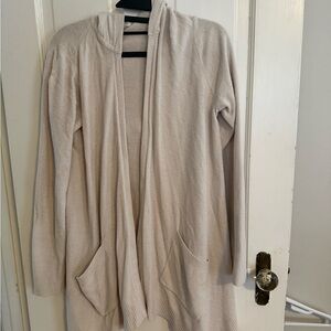 Barefoot Dreams Women's Cream Open-Front Sweater